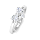 1/2 CT Moissanite Infinity Heart Ring in Gold Moissanite - ( D-VS1 ) - Color and Clarity - Rosec Jewels