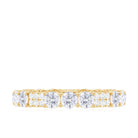 Designer Round Moissanite Full Eternity Ring Moissanite - ( D-VS1 ) - Color and Clarity - Rosec Jewels