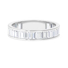 2.75 CT Channel Set Baguette Cut Moissanite Eternity Band Ring Moissanite - ( D-VS1 ) - Color and Clarity - Rosec Jewels