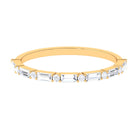 Minimal Simulated Diamond Stackable Wedding Band Zircon - ( AAAA ) - Quality - Rosec Jewels