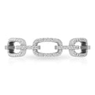 Minimal Cubic Zirconia Chain Link Ring Zircon - ( AAAA ) - Quality - Rosec Jewels