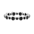 1.75 CT Bezel Set Black Diamond Full Eternity Stackable Ring Black Diamond - ( AAA ) - Quality - Rosec Jewels