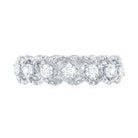 Cubic Zirconia Twisted Eternity Band Ring Zircon - ( AAAA ) - Quality - Rosec Jewels