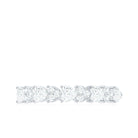 Simulated Diamond Heart Shape Half Eternity Ring Zircon - ( AAAA ) - Quality - Rosec Jewels