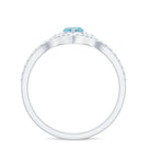 Marquise Cut Sky Blue Topaz Designer Ring with Diamond Frame Sky Blue Topaz - ( AAA ) - Quality - Rosec Jewels