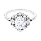 3.25 CT Vintage Inspired Cubic Zirconia Gold Engagement Ring Zircon - ( AAAA ) - Quality - Rosec Jewels