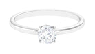 Round Shape Lab Grown Diamond Solitaire Ring Lab Grown Diamond - ( EF-VS ) - Color and Clarity - Rosec Jewels