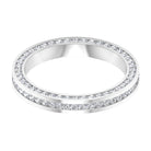 Dazzling Moissanite Channel Set Eternity Band Ring for Women Moissanite - ( D-VS1 ) - Color and Clarity - Rosec Jewels