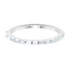 1/2 CT Diamond Stackable Ring in Shared Prong Setting Diamond - ( HI-SI ) - Color and Clarity - Rosec Jewels