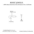 Natural Diamond Enhancer Ring Diamond - ( HI-SI ) - Color and Clarity - Rosec Jewels