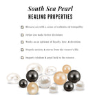 South Sea Pearl and Diamond Halo Wedding Ring Set South Sea Pearl - ( AAA ) - Quality - Rosec Jewels