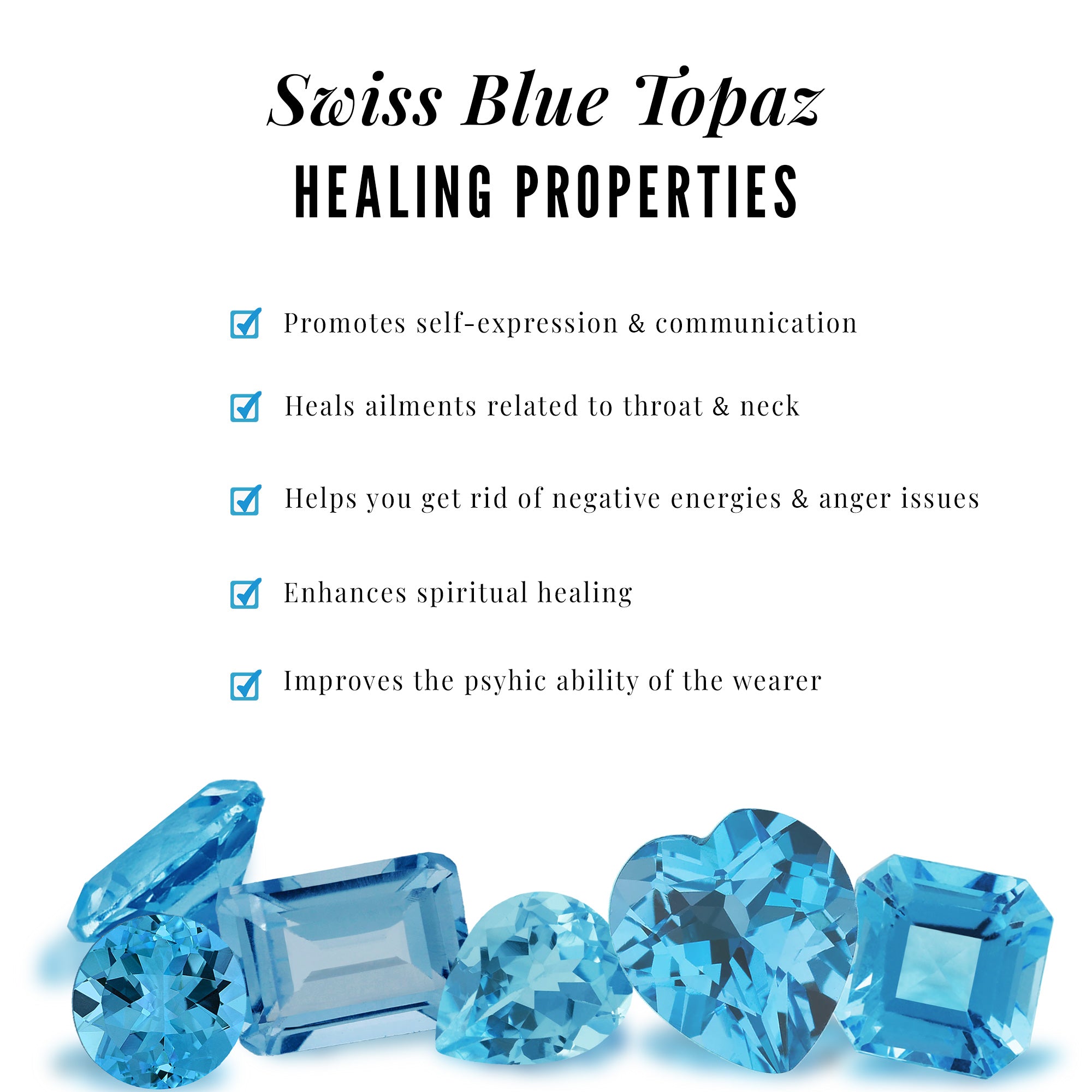 Asscher Cut Swiss Blue Topaz Engagement Ring with Diamond Halo Swiss Blue Topaz - ( AAA ) - Quality - Rosec Jewels