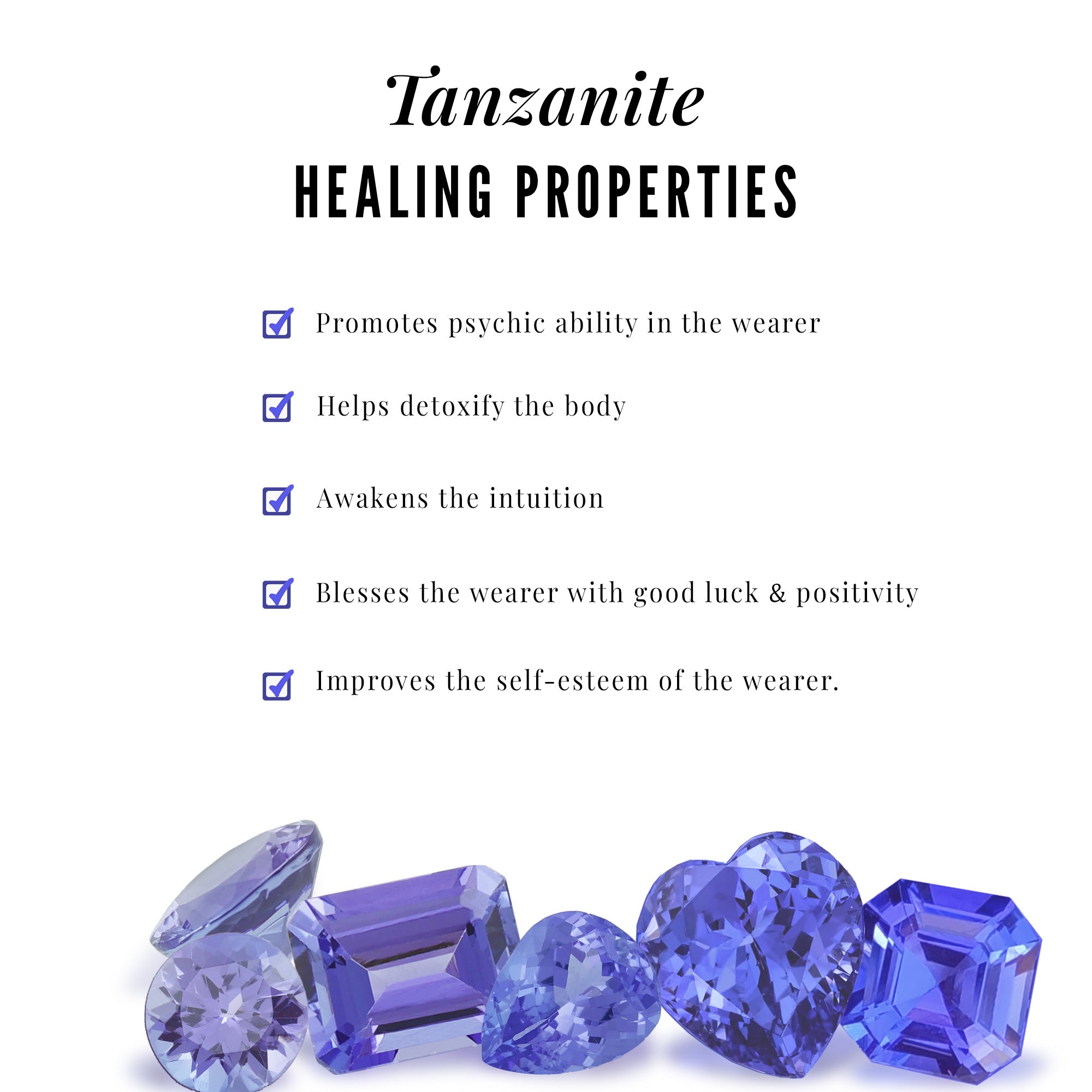 1/2 CT Round Shape Tanzanite Infinity Stud Earring for Women Tanzanite - ( AAA ) - Quality - Rosec Jewels