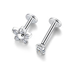 Flat Screw Back Earring