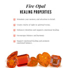 Natural Fire Opal and Diamond Stackable Ring Set Fire Opal - ( AAA ) - Quality - Rosec Jewels