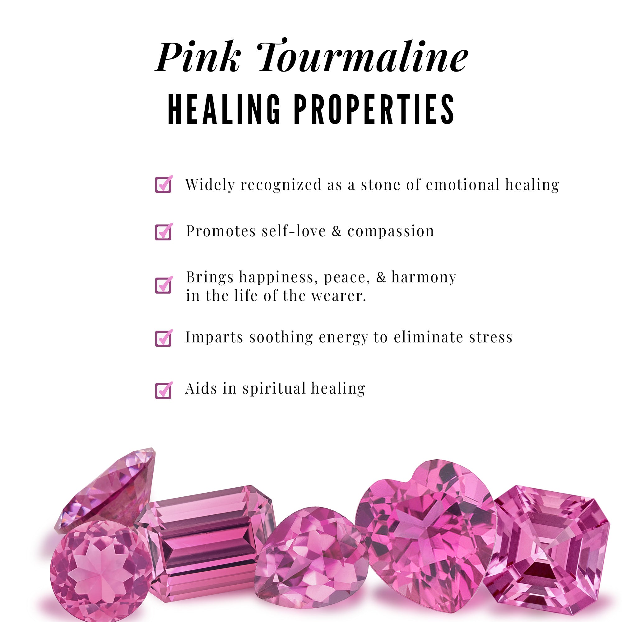 1.50 CT Natural Pink Tourmaline Crossover Eternity Ring with Diamond Pink Tourmaline - ( AAA ) - Quality - Rosec Jewels