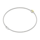 Marquise Shape Solitaire Yellow Sapphire East West Chain Bracelet Yellow Sapphire - ( AAA ) - Quality - Rosec Jewels