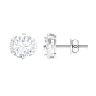 3 CT Cubic Zirconia Stud Earrings with Screw Back Zircon - ( AAAA ) - Quality - Rosec Jewels