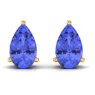 1.75 CT Pear Cut Tanzanite Solitaire Stud Earrings Tanzanite - ( AAA ) - Quality - Rosec Jewels