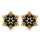 1/2 CT Adorable Black Onyx Floral Cluster Stud Earrings for Women Black Onyx - ( AAA ) - Quality - Rosec Jewels