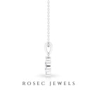 Beautiful Diamond Floral Pendant Necklace for women Diamond - ( HI-SI ) - Color and Clarity - Rosec Jewels