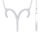 Cubic Zirconia Aries Zodiac Necklace Zircon - ( AAAA ) - Quality - Rosec Jewels