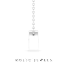 1/4 CT Pear Shape Diamond Solitaire Necklace Diamond - ( HI-SI ) - Color and Clarity - Rosec Jewels