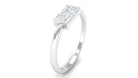 1/2 CT Simple Diamond Gold Promise Ring in Bar Setting Diamond - ( HI-SI ) - Color and Clarity - Rosec Jewels