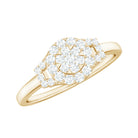 1/4 CT Minimal Diamond Engagement Ring in Gold Diamond - ( HI-SI ) - Color and Clarity - Rosec Jewels