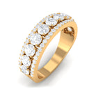 Cubic Zirconia Eternity Wedding Band Ring Zircon - ( AAAA ) - Quality - Rosec Jewels