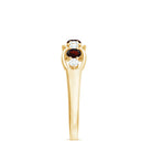Garnet and Diamond Eternity Anniversary Ring Garnet - ( AAA ) - Quality - Rosec Jewels