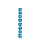 Eternity Band Ring with 2.25 CT Swiss Blue Topaz Swiss Blue Topaz - ( AAA ) - Quality - Rosec Jewels