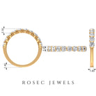 1.25 CT Diamond Eternity Ring in Bar Setting Diamond - ( HI-SI ) - Color and Clarity - Rosec Jewels