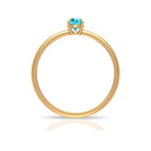 1/4 CT Claw Set Swiss Blue Topaz Solitaire Ring Swiss Blue Topaz - ( AAA ) - Quality - Rosec Jewels