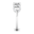 1/4 CT Interlock Diamond Contemporary Band Ring Diamond - ( HI-SI ) - Color and Clarity - Rosec Jewels