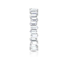 Baguette Shape Moissanite Uneven Full Eternity Ring Moissanite - ( D-VS1 ) - Color and Clarity - Rosec Jewels