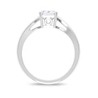 1.75 CT Solitaire Octagon Shape Moissanite Bypass Ring in Double Prong Setting Moissanite - ( D-VS1 ) - Color and Clarity - Rosec Jewels