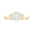 0.50 CT Minimal Zircon Engagement Ring in Gold Zircon - ( AAAA ) - Quality - Rosec Jewels